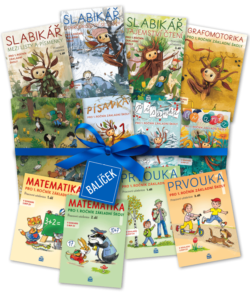 Balíček pro 1. ročník - komplet Slabikáře, Matematika, Prvouka